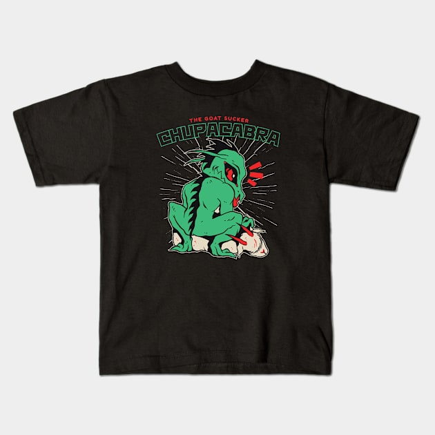 Legendary Goat-Sucking Chupacabra Kids T-Shirt by SLAG_Creative